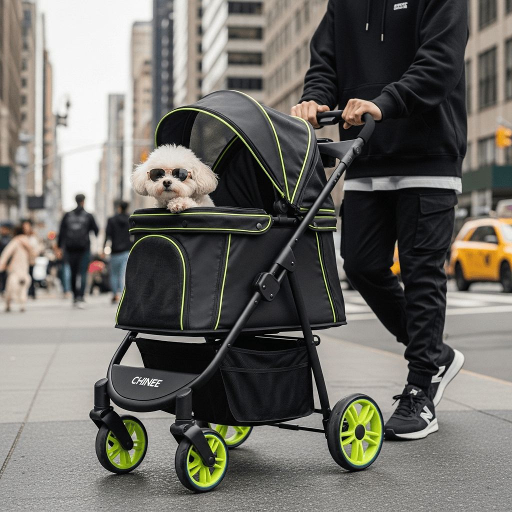 Customizable Pet Stroller for Small and Medium Pets Industry Fit