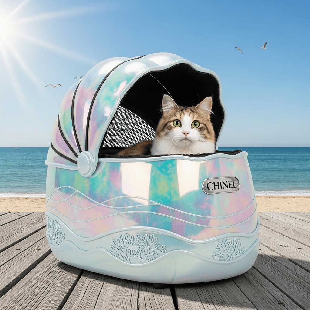 Customizable Portable Cat Carrier with UV-Proof Shell for Pet Travel Industry