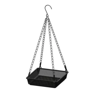 1 Pack Metal Mesh Hanging Bird Feeder Tray Square Food Platform for Bird Feeders for Garden Supplies
