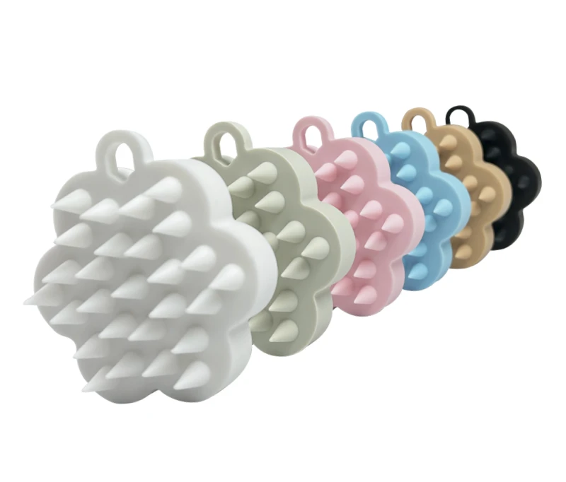 100% Silicone Shampoo Brush Summer and Winter Bathing Grooming Brush for Dogs and Cats Promotional Pet Product