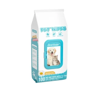 100count Pet Wipes Disposable Biodegradable Pets Grooming Wipes Dogs Cleaning Wipes