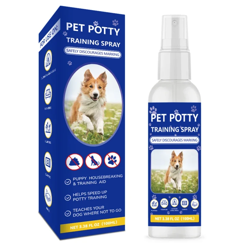 100ml Dog Puppy Potty Training Spray Effective Toilet Guide Aid Directs Pets to Designated Potty Spot