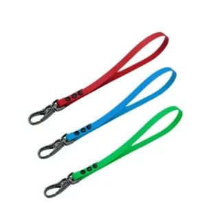 12” Short Custom Polyester Dog Leash Colorful Pet Traffic Leads Waterproof PVC Webbing Training Handle for Dog