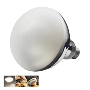 125 Watt Mercury Vapor Self-ballasted UV Solar Glo Light for Turtles & Reptiles Energy Efficient Amphibian Supplies