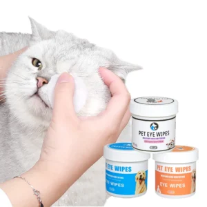 130 Piece Soft Wet Pet Eye Wipes for Dog and Cat Eye Cleaning for Home or Travel Use