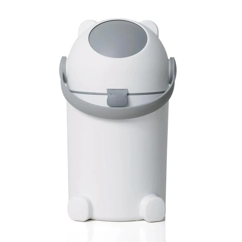 15L Handling Plastic Baby Diaper Top 100% Sealed Baby Diaper Trash Bin Bathroom Sanitary Diapers Disposal Pet Trash Can