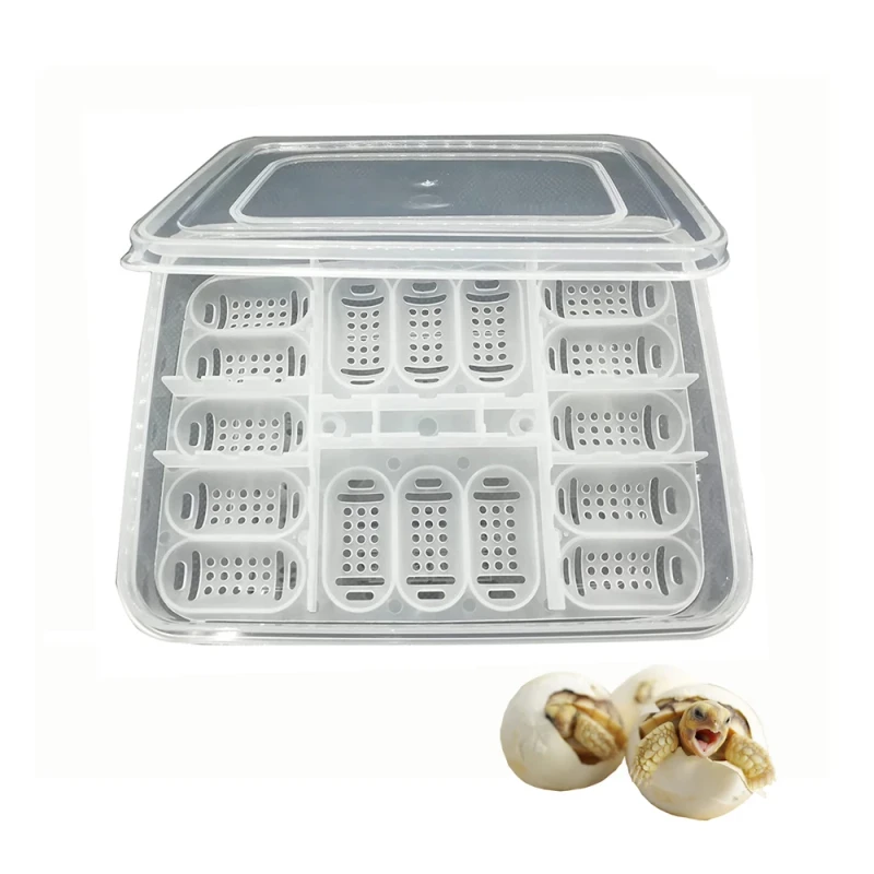 16 Egg Plastic Reptile Breeding Incubator Mini Snake Egg Hatching Trays Amphibian Supplies
