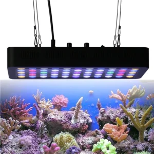 165W Dimmable Full Spectrum Aquarium LED Light for Reef Bloom Decoration in Saltwater and Freshwater Fish Coral Tanks