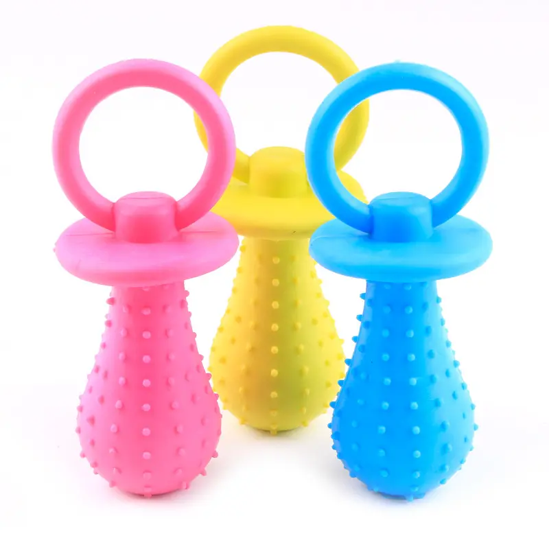 1PCS Dog Toys Pet TPR Rubber Mini Pacifier Dog Chew Toys Tooth Cleaning Toys for Small Large Dogs Pet Shop Supplies Pet Product
