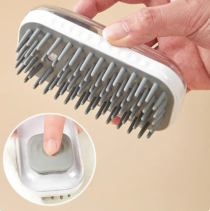 2 1 Luxury Eco Friendly Grooming Brush TPR Dog Cleaning Pet Bath Massage Hair Remover Safety Silicone Pet Cleaning Tool
