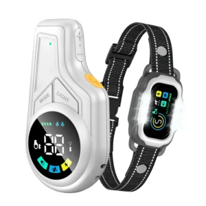 2-IN-1 Bark Control & Dog Training Collar Rechargeable IP67 Waterproof Multi-functional Pet Behavior Training for All Dogs
