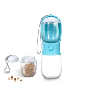 2 in 1 Portable Dog Water Bottle for Small Large Dogs Cats Outdoor Walking Drinking Bowls Pet Feeder Supplies