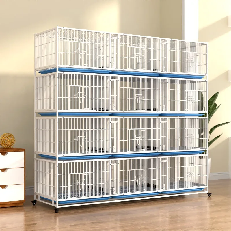 2.1m 4 Tier Metal Iron Wire Galvanized Pipe Racing Pigeon Cage for Breeding and Training Birds