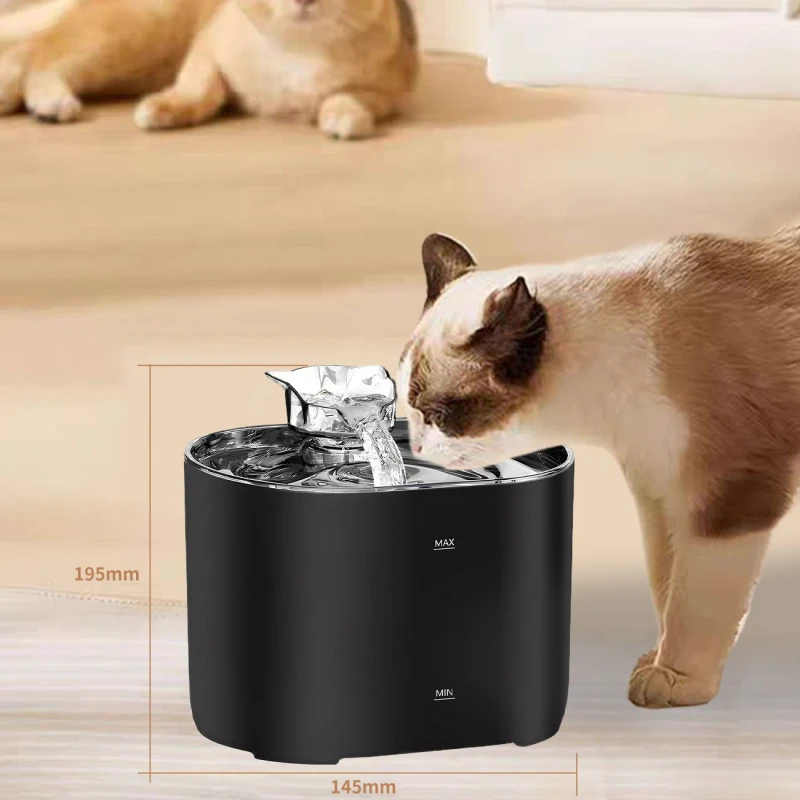 2.2L Automatic Cat Dog Water Dispenser Multi-Layer Plastic Pet Fountain Charge-Powered Drink Pet Bowls Feeders