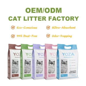 2.5kg Cassava Cat Litter Factory Premium Fast Clumping Manufacturer Odor Control Cat Litter Sand Kitty Litter