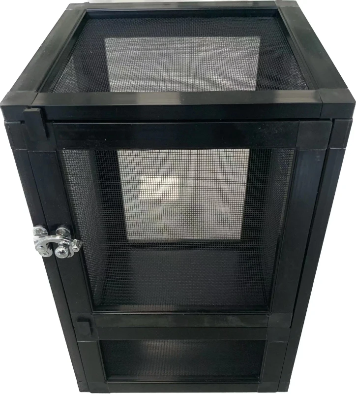 20*20*30cm Black Color Pet Full Meshes Aluminum Cage