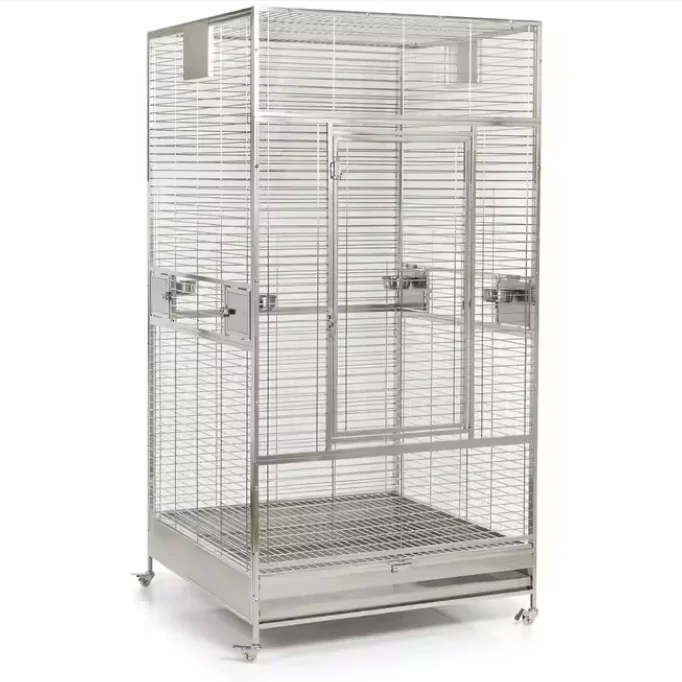 201 304 316L Stainless Steel Animal Cages Veterinary Stainless Steel Pet Display Cage