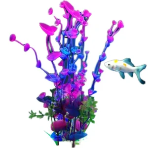 21cm Artificial Terrarium Plants for Aquarium Decor Fish Species with Air Pump Function Accessories Included