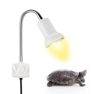 220V Plastic Heat Lamp for Reptiles and Amphibians Adjustable Temperature Clip Turtle Light Aquarium Supplies for Lizards