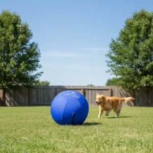 25 Inch Large Herding Ball for Dogs Indestructible Heavy Duty Enrichment Toy for High Energy Backyard Exercise