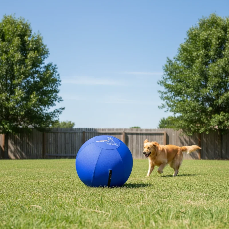 25 Inch Large Herding Ball for Dogs Indestructible Heavy Duty Enrichment Toy for High Energy Backyard Exercise