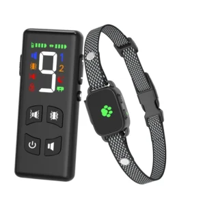 2600FT Long Range Waterproof Beep Vibration Rechargeable Remote Control Pet Dog Anti Barking Training Collar