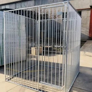 2m x 2m x 1.8m Large Outdoor Dog Kennel Welded Iron Animal Cage Breathable Square Pattern Fence