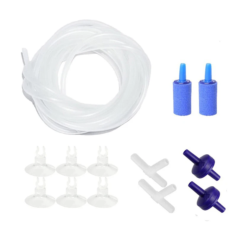 3 16 Inch Professional Standard Silicone Airline Tubing for Aquarium Air Pump Accessories with Check Valves