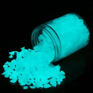 3-5mm Luminous Glow Dark Resin Pebble Stones Artificial Garden Rocks Aquarium Park Eco-Friendly Durable Modern