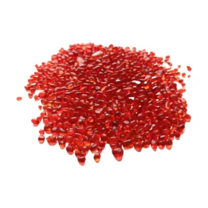 3-6MM Red Glass Marbles, Glass Pebbles, Glass Beads Gems for Vase Fillers Crafts Aquarium Garden Decoration