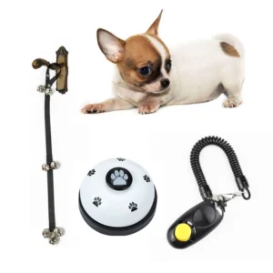 3 Packs Dog Training Sets Dog Doorbell Puppy Bells Pet Training Clicker