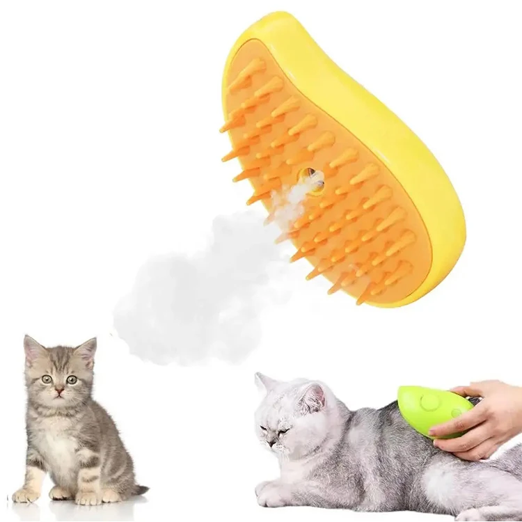 3-in-1 ABS Eco-friendly Pet Hair Brush Cleaning Silicone Dog Grooming Brush Pet Shampoo Bath Brush