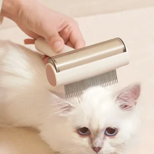 3 in 1 Pet Grooming Tool Deshedding Comb for Cats and Dogs Removes Loose Hair Untangles Knots and Lint Roller