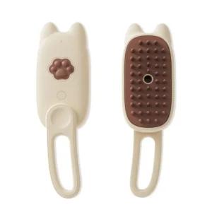 3 in 1 Self Cleaning Pet Dog Cat Grooming Hair Brush Foldable High Quality Plastic with Water Spray Steam for Bathroom Use