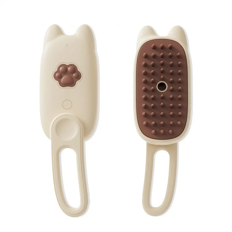 3 in 1 Self Cleaning Pet Dog Cat Grooming Hair Brush Foldable High Quality Plastic with Water Spray Steam for Bathroom Use