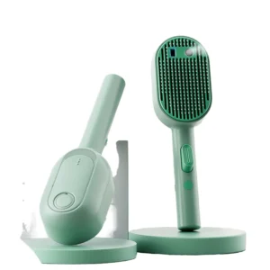 3 in 1 Steamy Cat Brush Electric Pet Spray Comb for Shedding Grooming Rechargeable Mist Massage Dog Brush for Long Hair