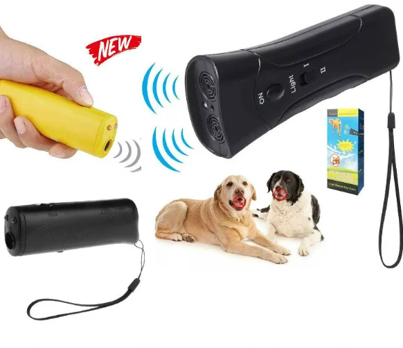 3 in 1 Ultrasonic Dog Repeller Enhanced Electronic Dog Repeller and Trainer Stop Barking Infrared + Ultrasonic Training Device