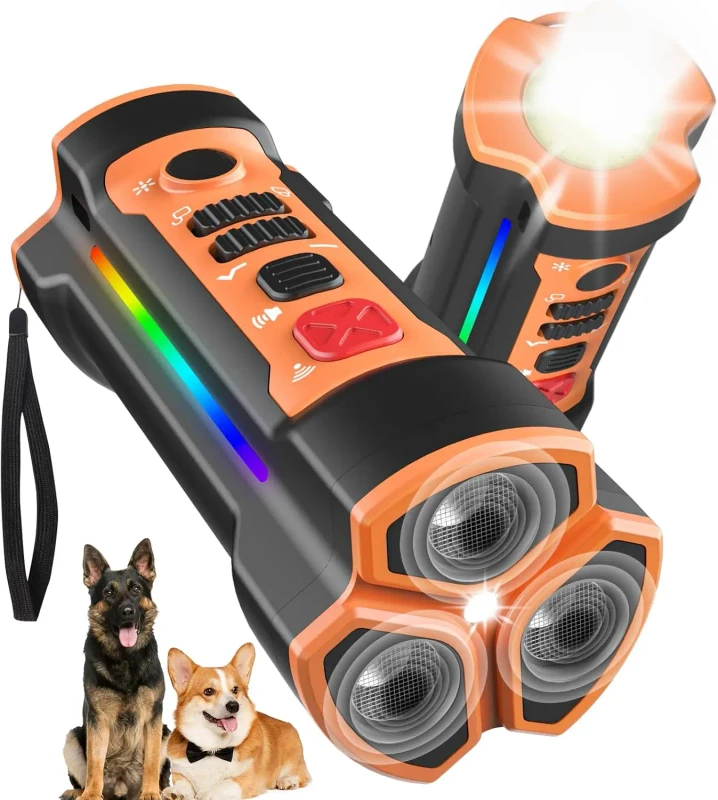 3 in 1 Ultrasonic Dog Repeller Training No Dog Noise Anti Barking Device Ultrasonic Sound Bark Control