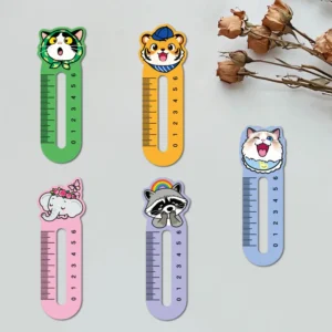 30 paper small animal ruler bookmarks cartoon cute pet books notebook mark card