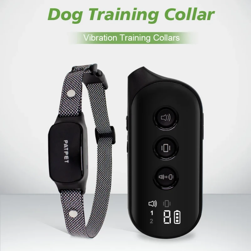 300m Remote Dog Training Collar IPX7 Waterproof Rechargeable Bark Control Collar with Beep and Vibration