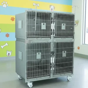 304 Stainless Steel Dog Cages Durable Metal Kennels Cage for Dog Indoor Outdoor