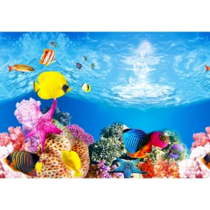 30cm Decorative Aquarium Background Paper Waterproof Fish Tank Thick Painting Wall Double Sides