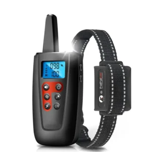 3300FT Range Shock Adjustable Training Reflective Anti Bark Collar Training Dog Collar