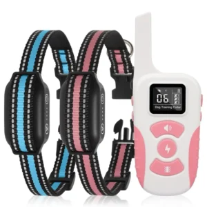3300ft Range Stop Barking Dog Collar No Bark Control Anti Barking Dog Electric Shock Training Collar with Remote