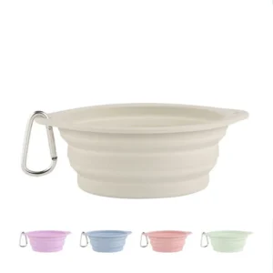 350ml Water Food Feeder Customize Folding Collapsible Portable Silicone Dog Bowl for Outdoor Travel