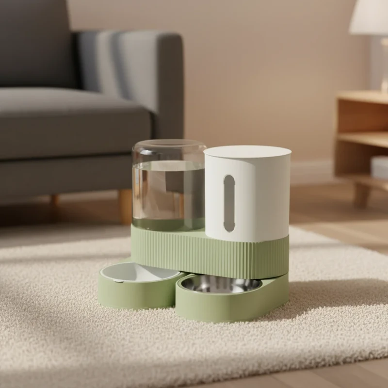360° Freely Placed Pet Food Bowl Made of PP Feeding Device Area Separated Feeding Pet Feeding Bowl