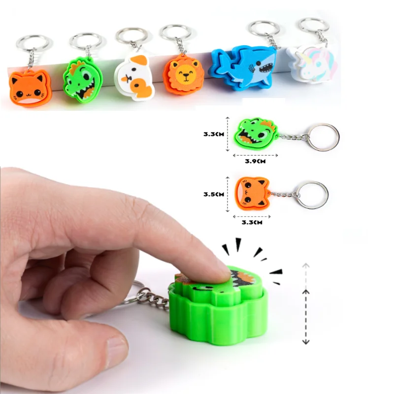 3D Animals Fidget Clicker Sensory Toys Plastic Press for Relief Stress Autism Hyperactivity Kids Adults Birthday Gift