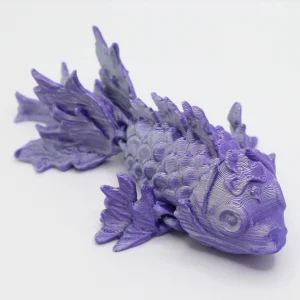 3D Printed Koi Fish Figurine Lucky Feng Shui Decoration Desktop Ornament Custom Color for Aquarium Gift