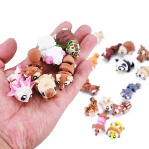 3D printed Mini Q version Animal Set Articulated Animal Figurines Made in China 3D Print Pet Gift Service