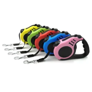 3M 5M Durable Extending Pet Leash Ergonomic Anti-Slip Grip Handle Telescopic Dog Lead Rope for Small Medium Dogs Cats